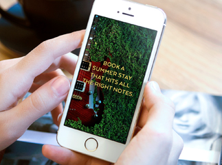 Omni Barton Creek LIVE — “Book a summer stay that hits all the right notes” mobile campaign