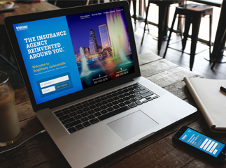 Brightway Insurance — responsive franchise website, “The insurance agency reinvented around you”
