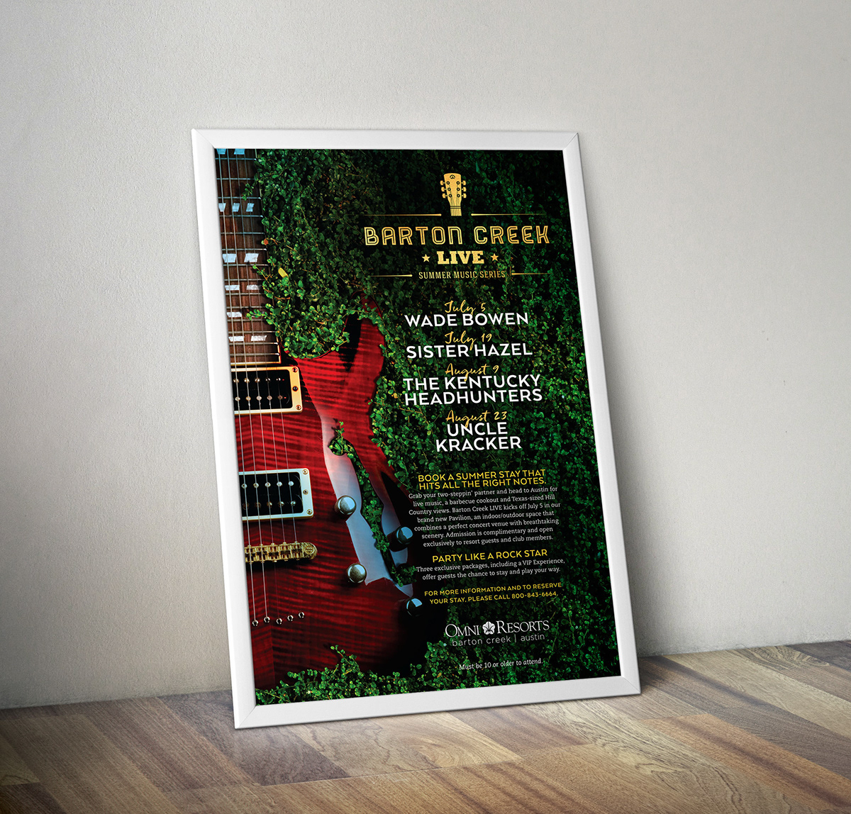 Omni Barton Creek LIVE — summer concert series brand identity