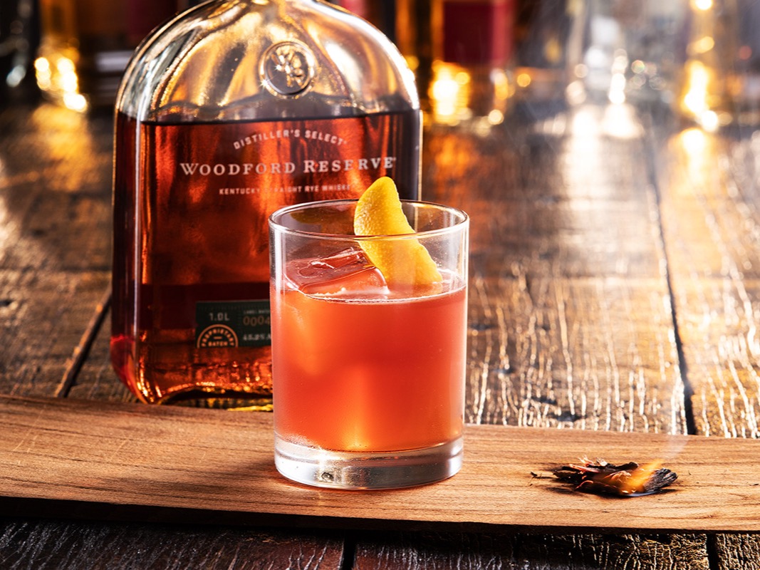 Omni Season of Smoke — The Riff smoked Woodford Reserve cocktail
