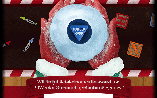 Shaking Things Up Online — Reputation Ink Holiday Magic Snowball interactive campaign